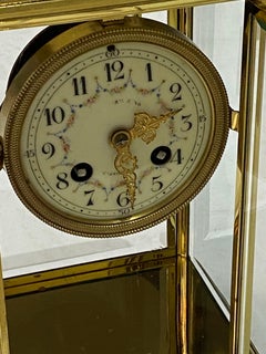 French Crystal Carriage Clock, Early 20th C