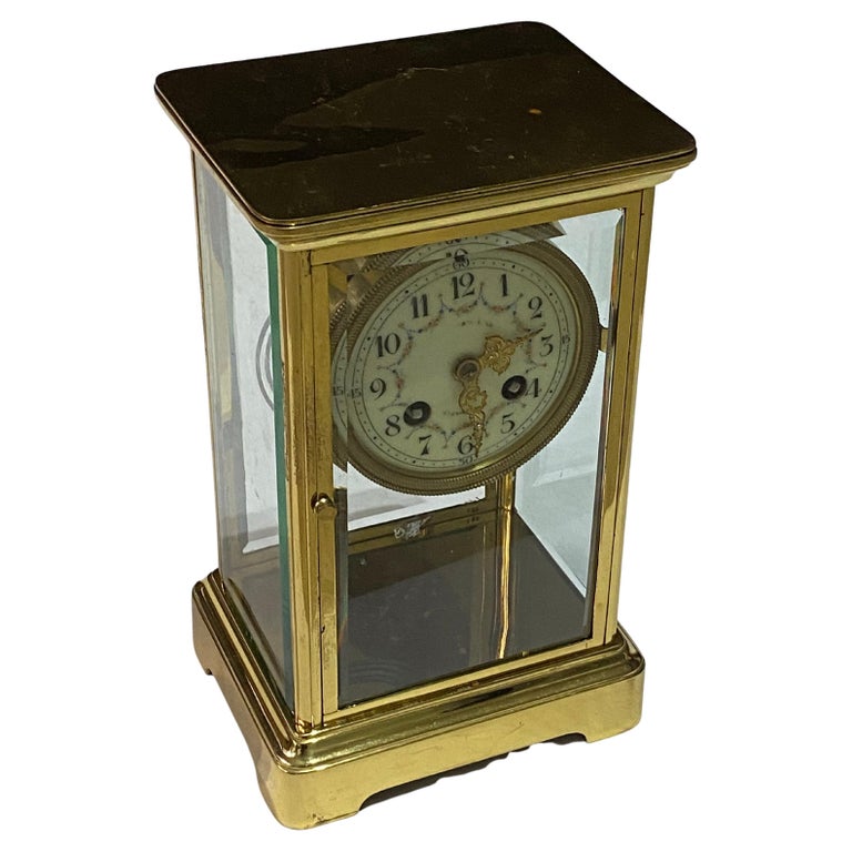 French Crystal Carriage Clock, Early 20th C For Sale at 1stDibs