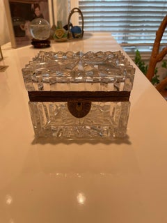 French Crystal Casket Box