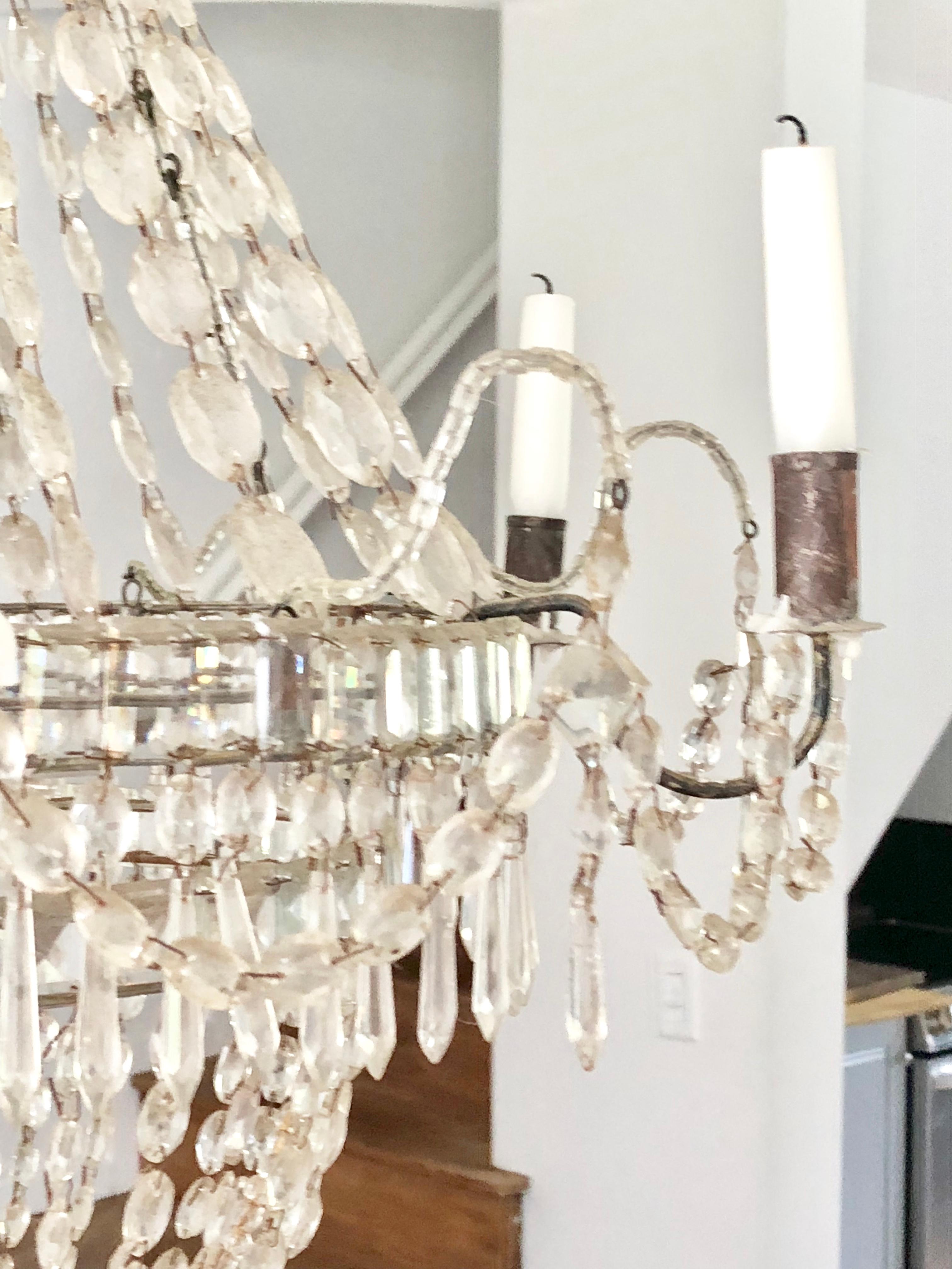 French Crystal Chandelier, 18th Century 2