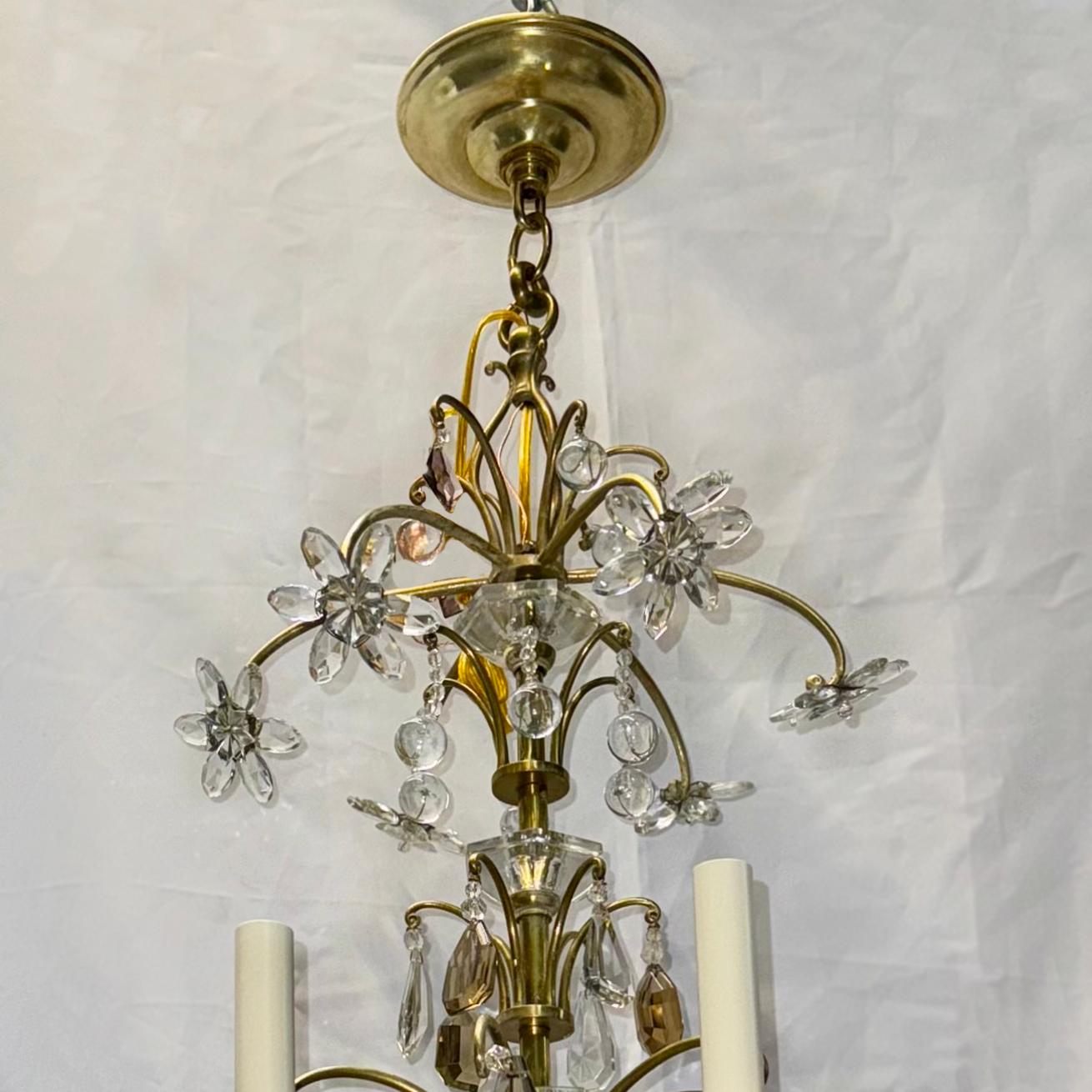 Francese Lampadario di cristallo francese in vendita