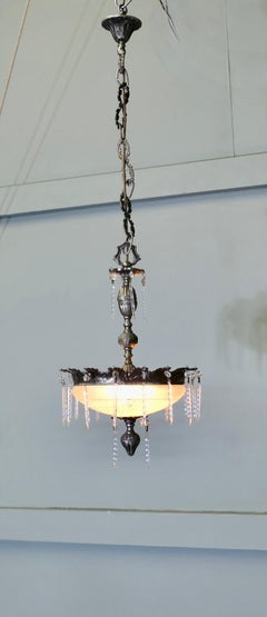 French Crystal Chandelier  This is a very pretty crystal chandelier