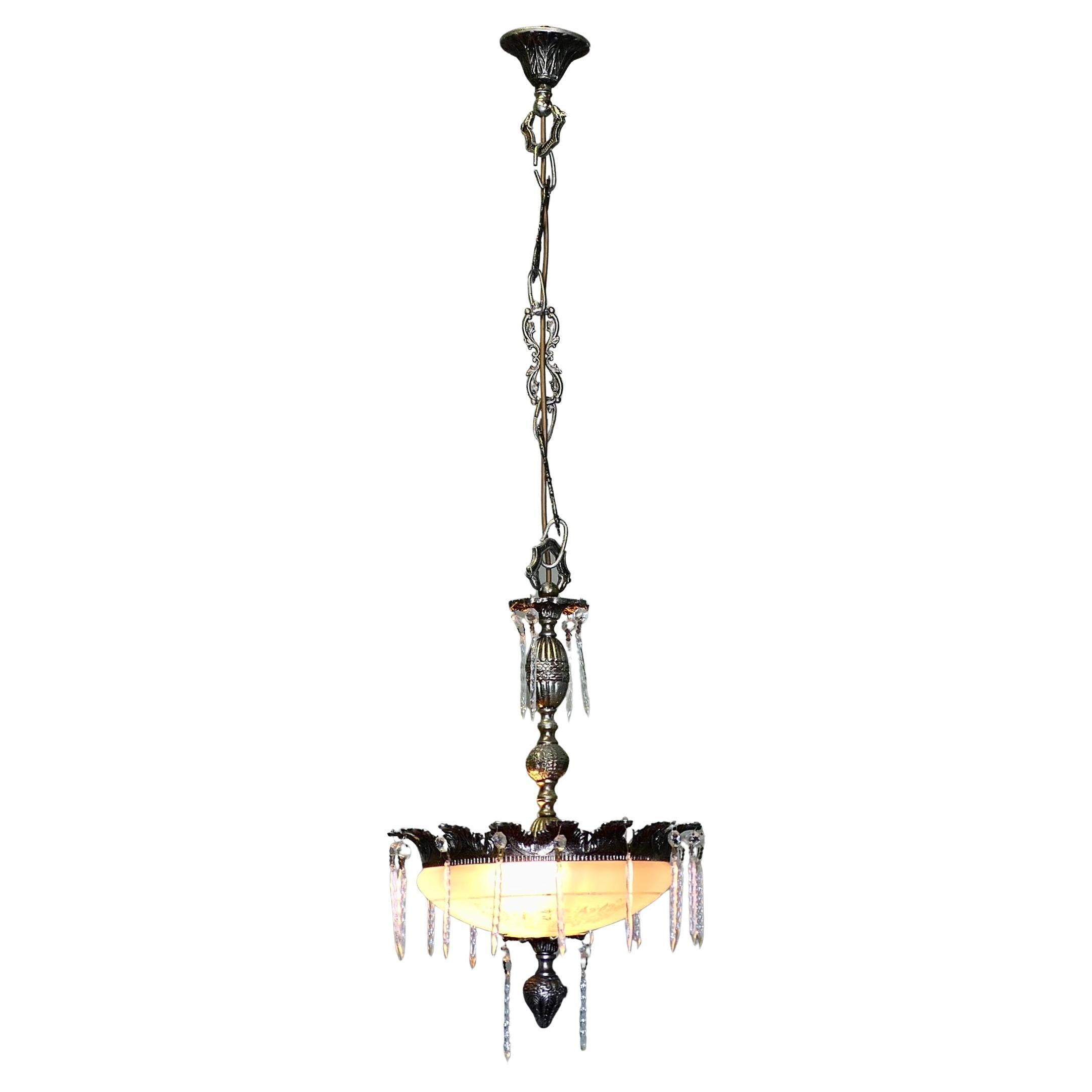 French Crystal Chandelier  This is a very pretty crystal chandelier