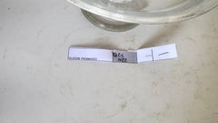 Dôme à fromage en cristal français avec décor en verre taillé - années 1970