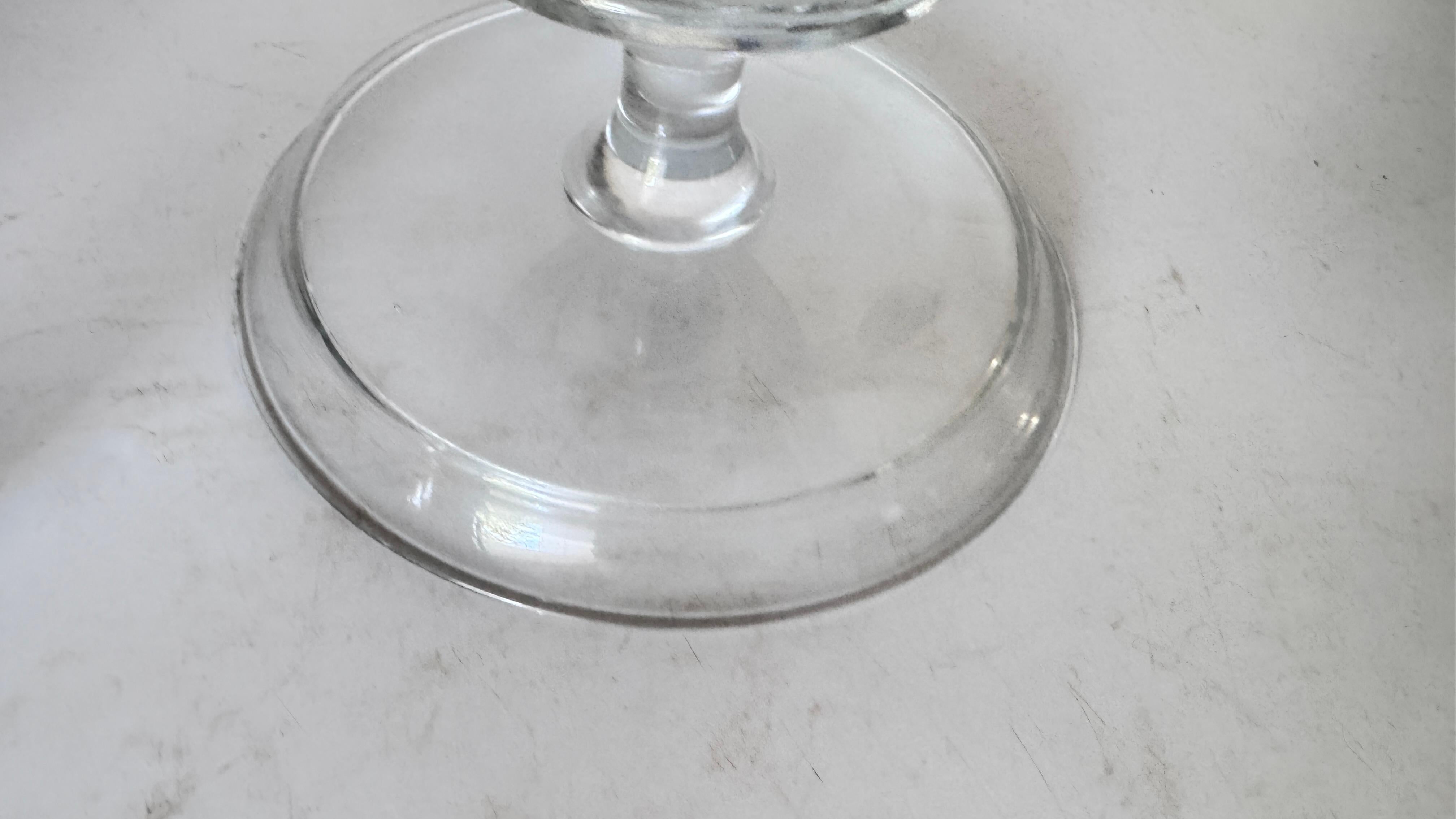 Französische Käseglocke aus Kristall mit Dekor aus geschliffenem Glas - 1970er Jahre im Angebot 2