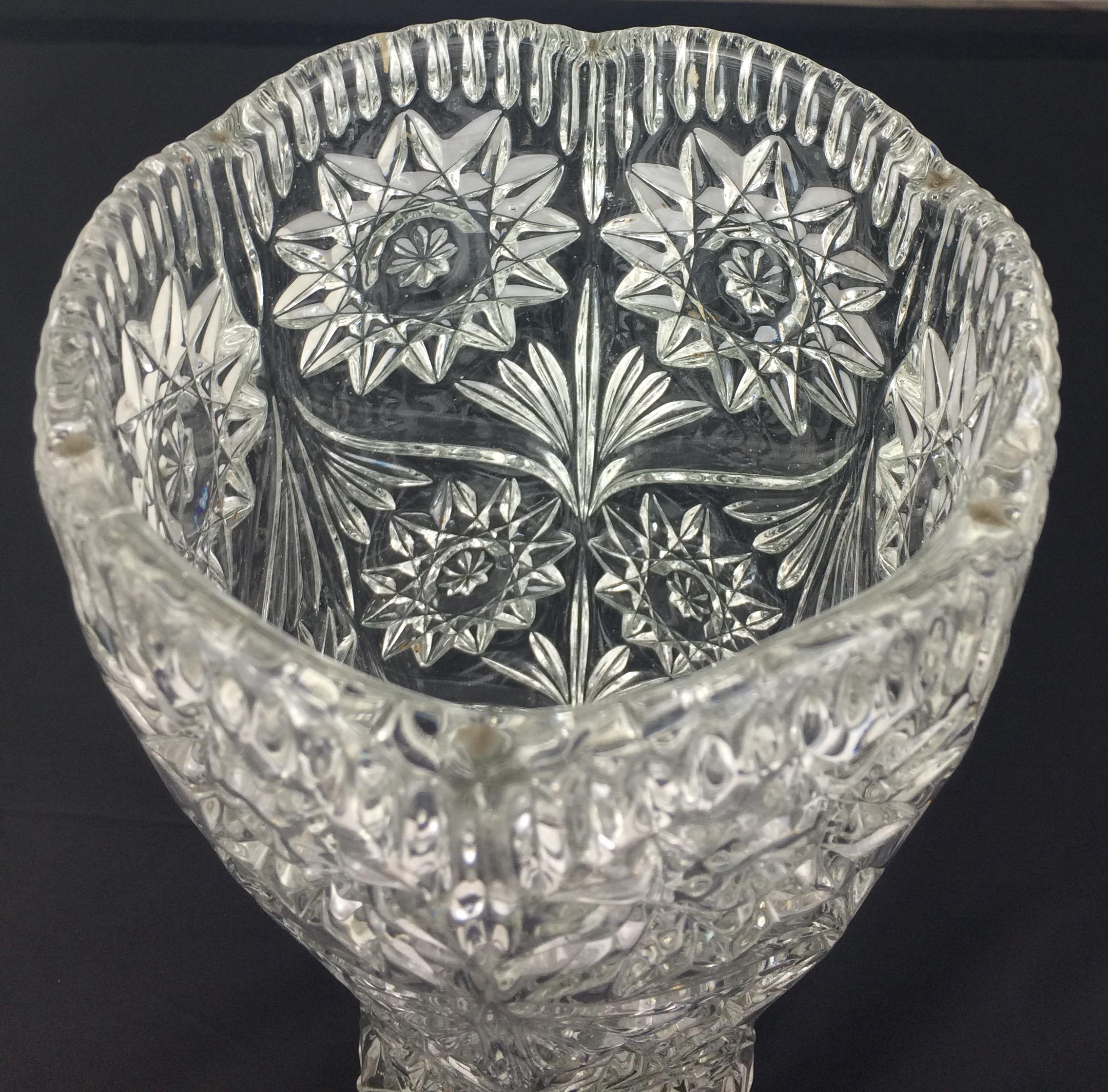 french crystal vase