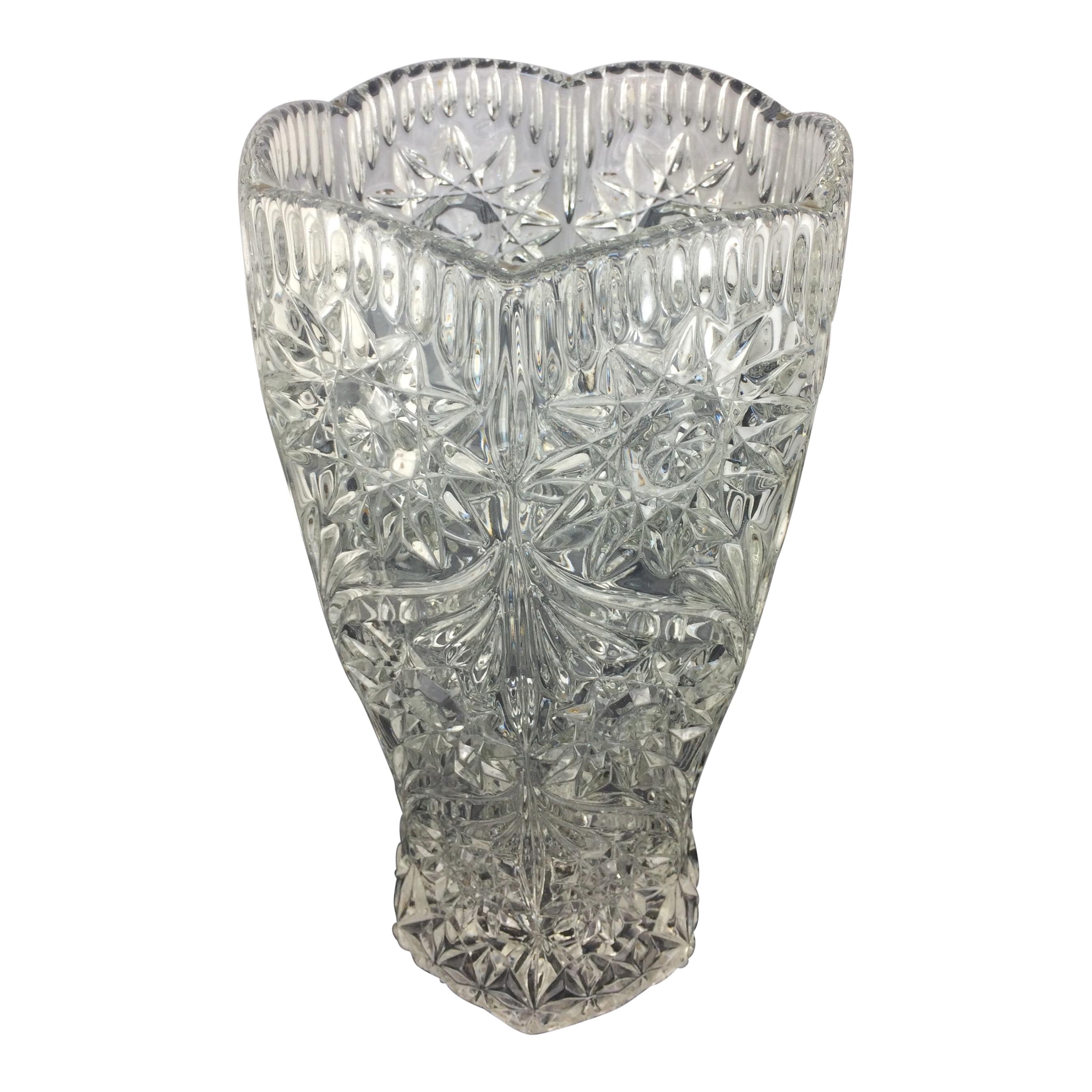 French Art Glass Vase For Sale