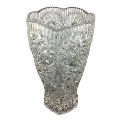 French Crystal Glass Vase