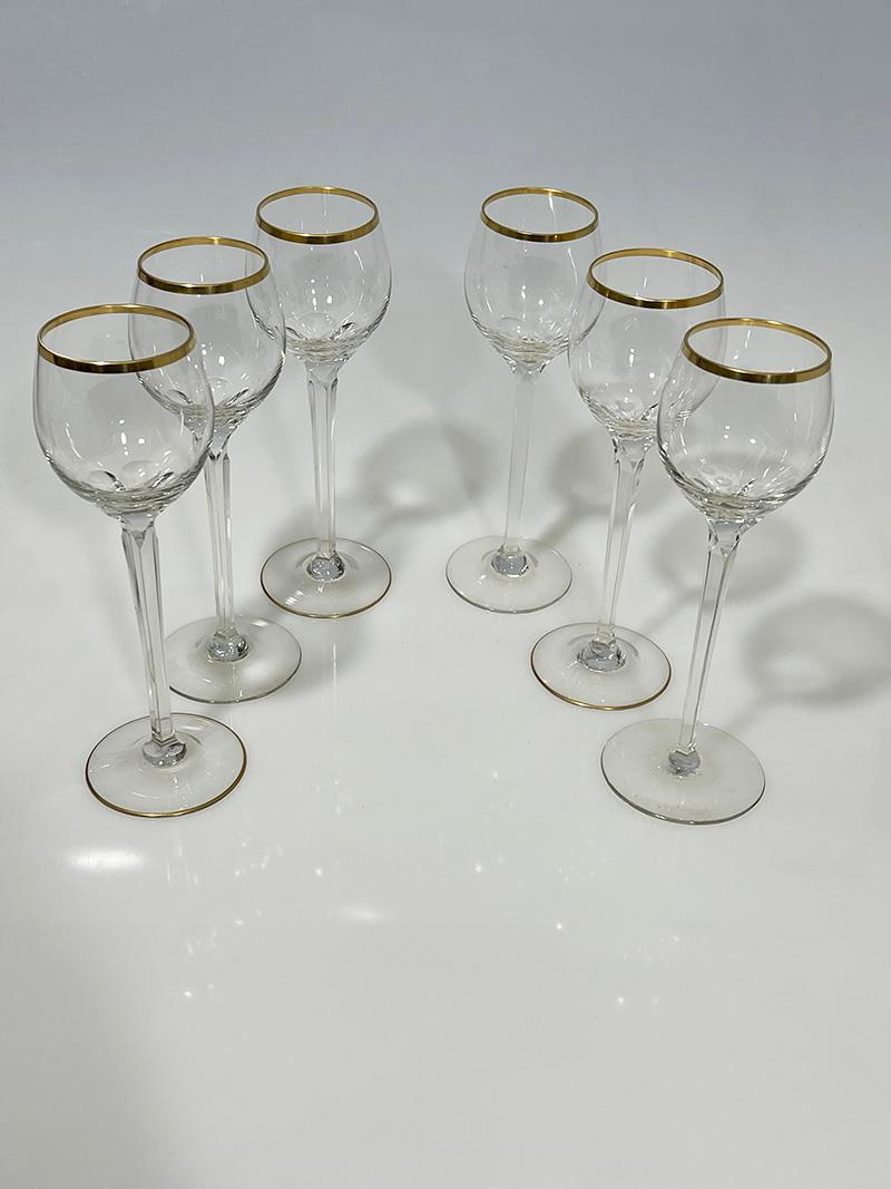 20th Century French crystal liquer set, ca 1900 For Sale