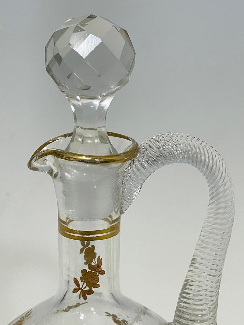 French crystal liquer set, ca 1900 For Sale 3