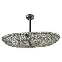 Retro French Crystal Moderne Light Fixture