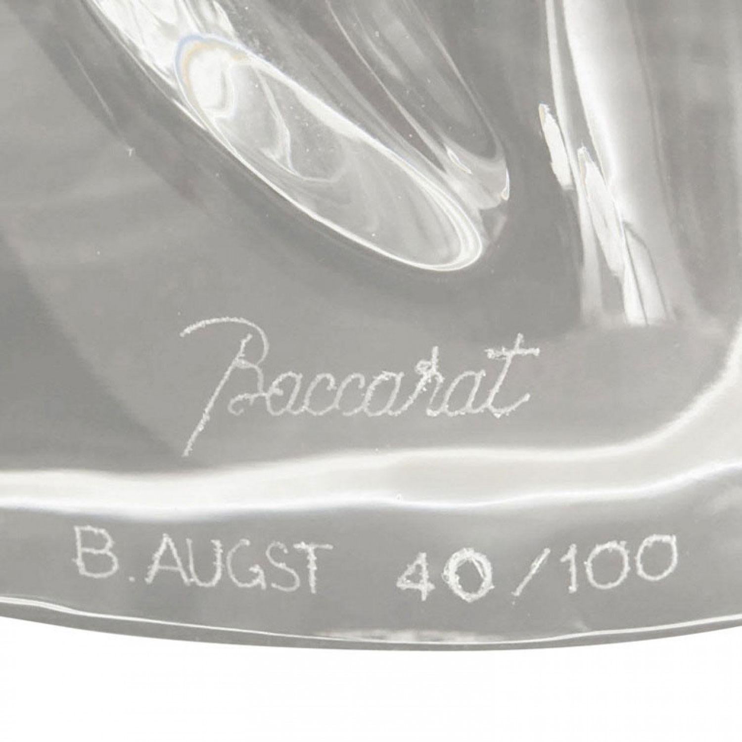 Biseauté French Crystal Peacock Sculpture en vente