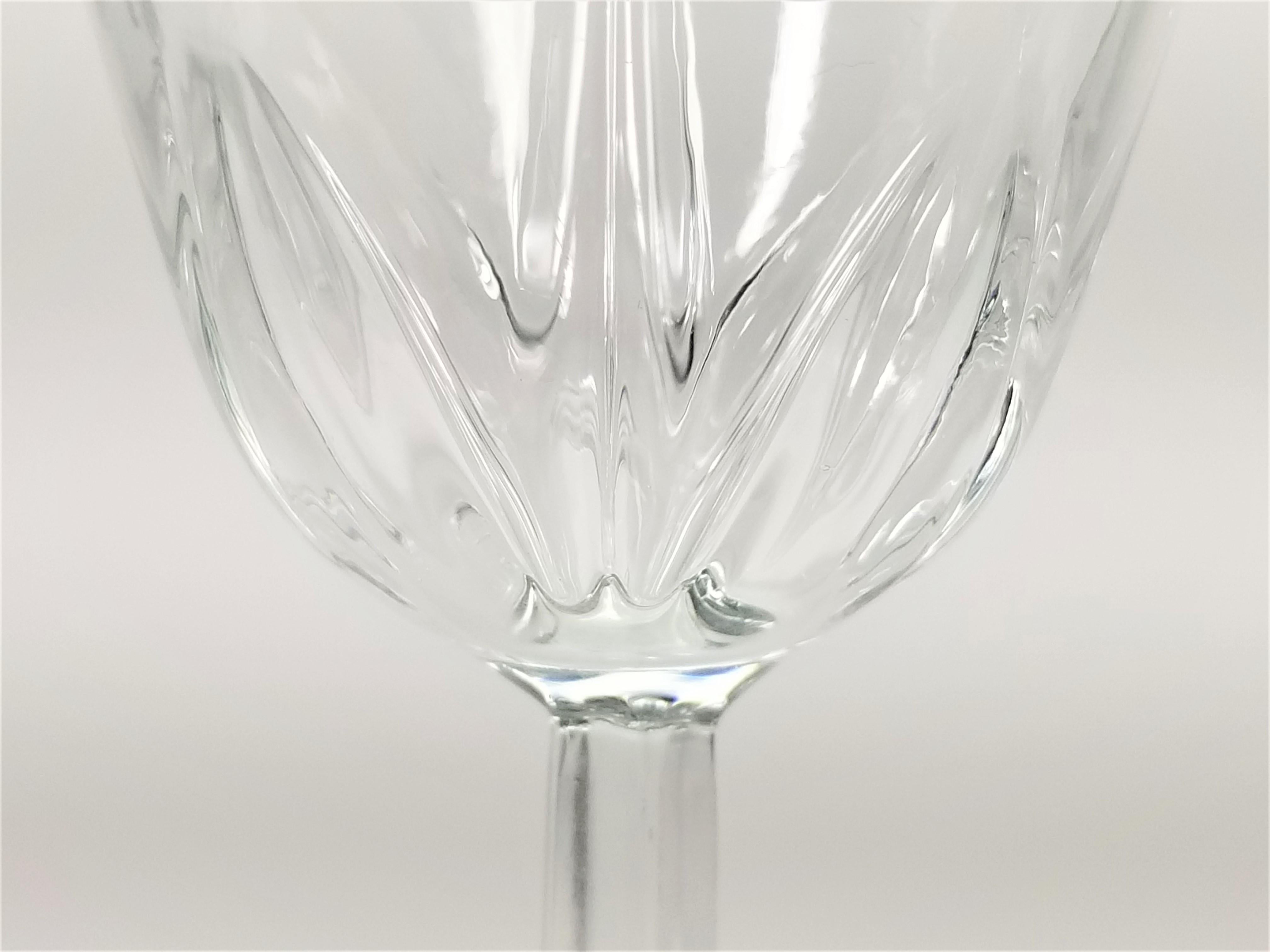 French Crystal Stemware Renaissance Verrerie D'arques France Midcentury For Sale 9