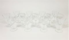 French Crystal Stemware Renaissance Verrerie D'arques France Midcentury