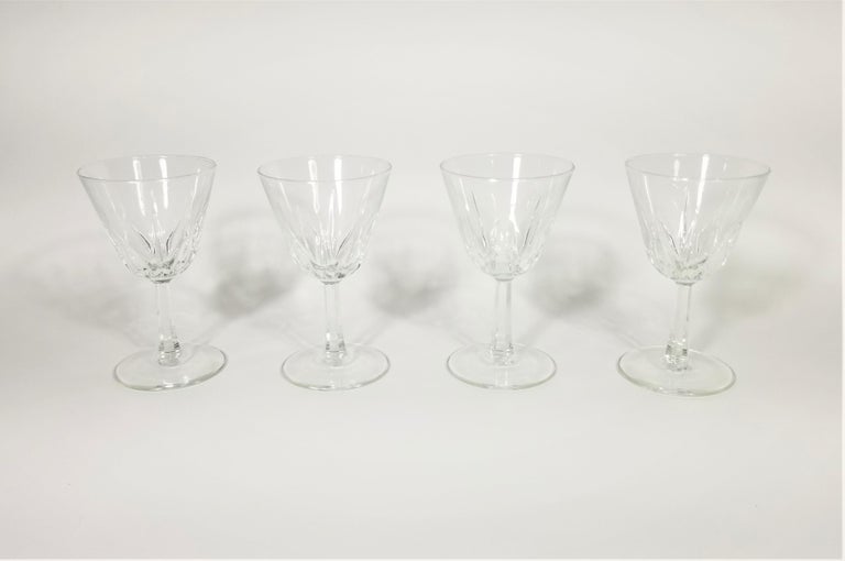 French Crystal Stemware Renaissance Verrerie D'arques France Midcentury