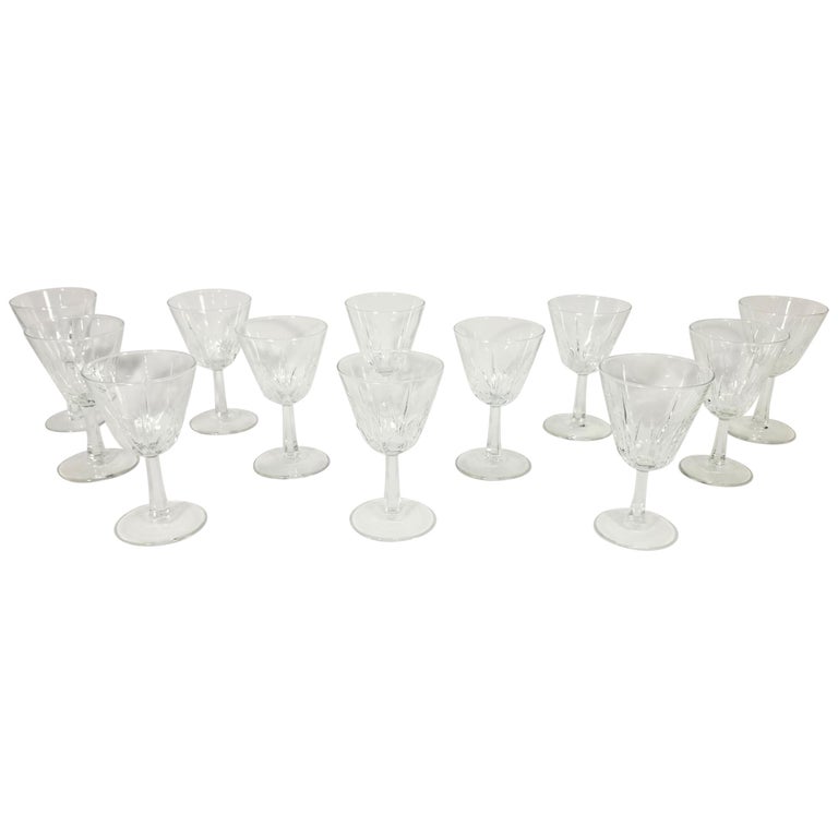 French Ruby Red Stemware Glassware Made in France Mid Century 1960s Set of  6 For Sale at 1stDibs