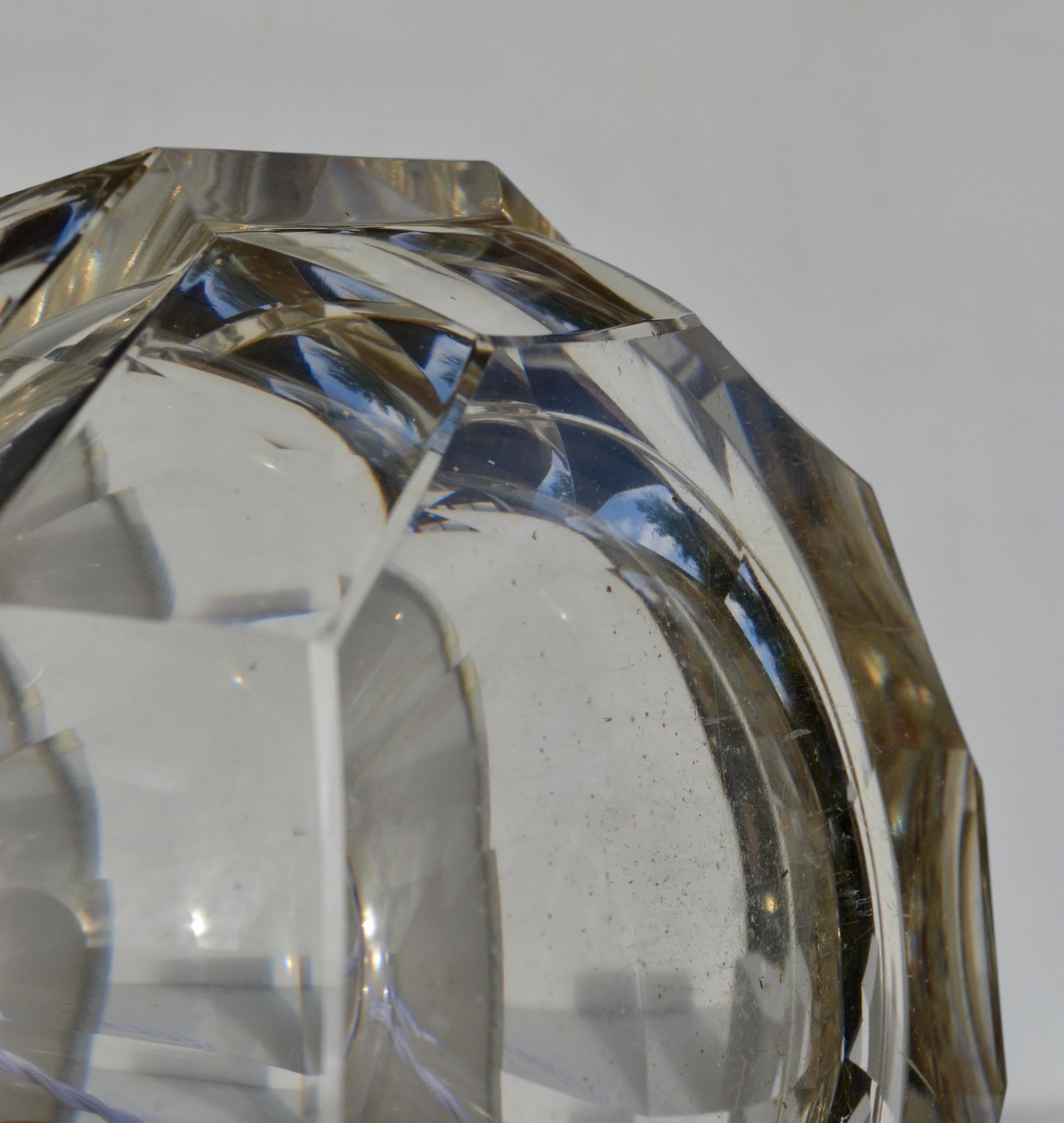 French Crystal Table Lamp, 1930s For Sale 1