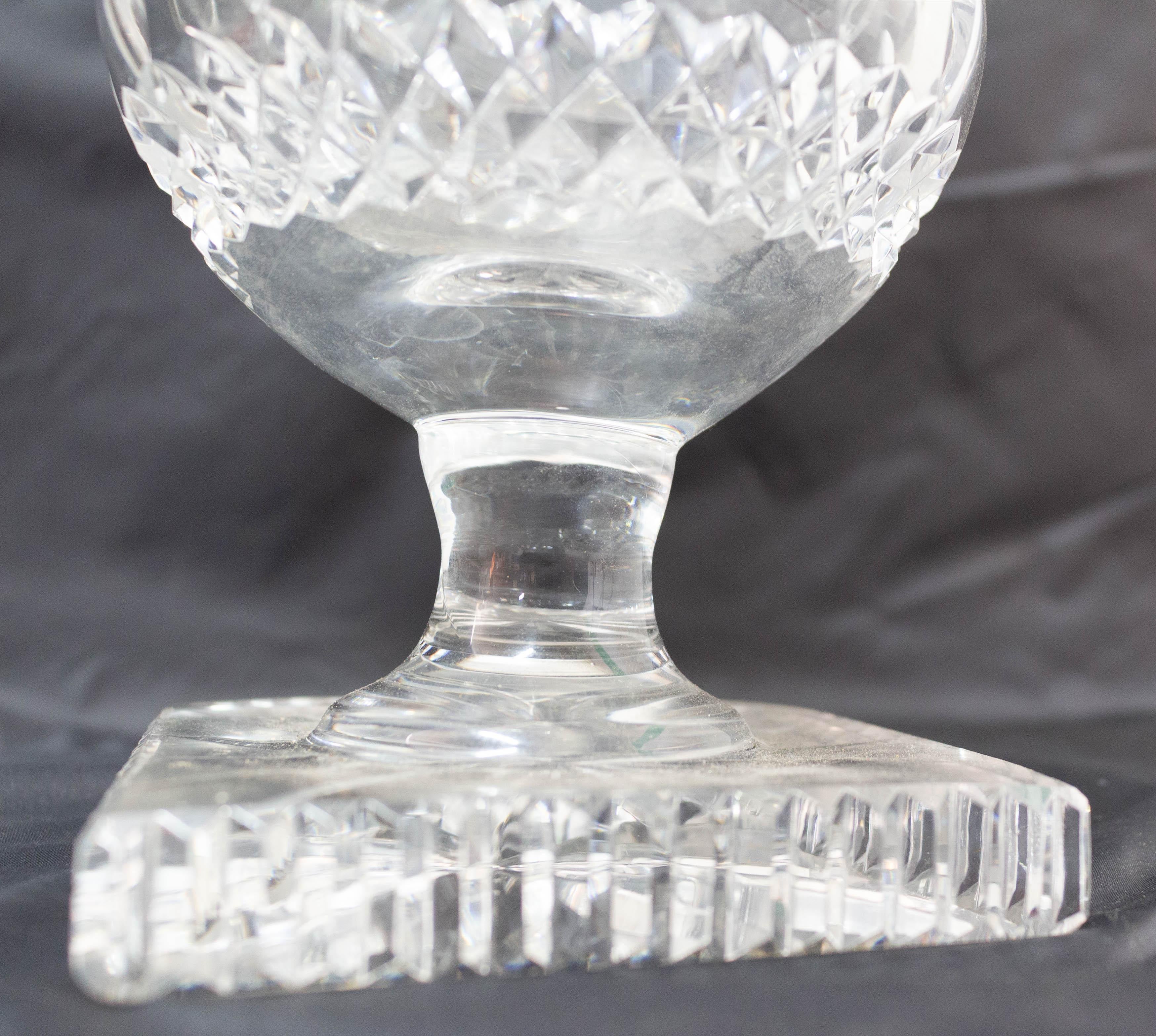 French Baccarat Crystal Vase Midcentury For Sale 2