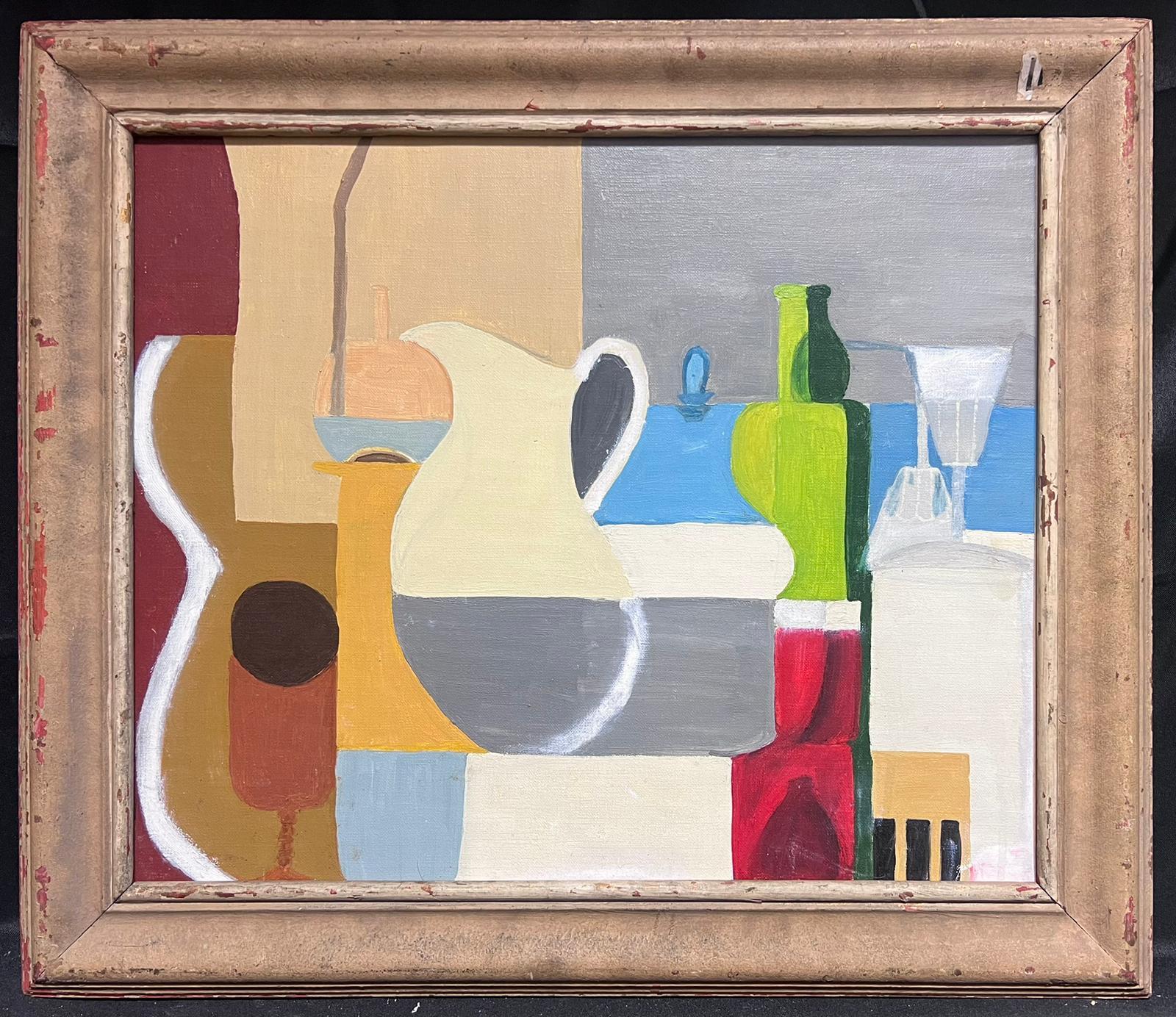 Cubist Still Life Composition
French School, mid 20th century
oil on canvas, framed
framed: 22 x 26 inches
canvas: 18 x 21.5 inches
provenance: private collection, Paris
condition: very good and sound condition