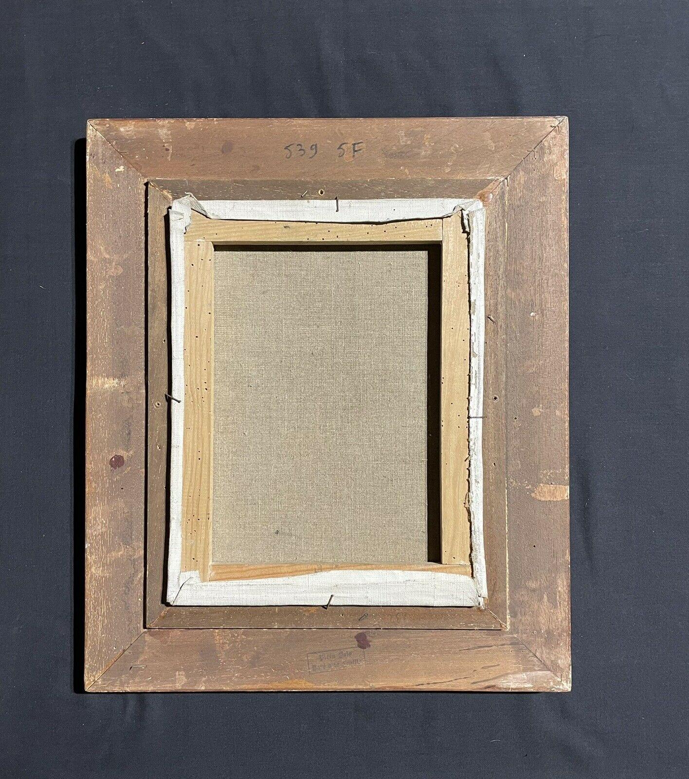 Quadro ad olio cubista francese del 1970 firmato, Fiori blu e bianchi in vaso in vendita 1