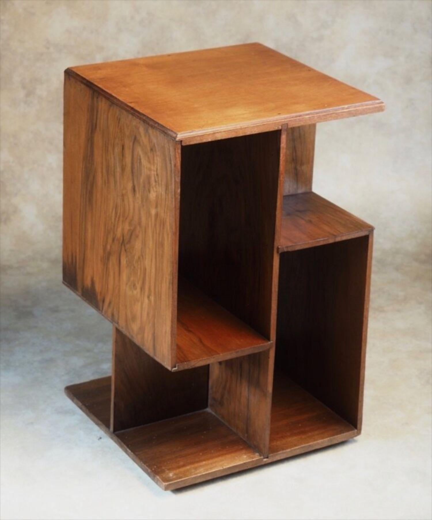 Art Deco French Cubist Side/End Table