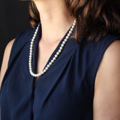 French Cultured Pearl Strand Choker Necklace