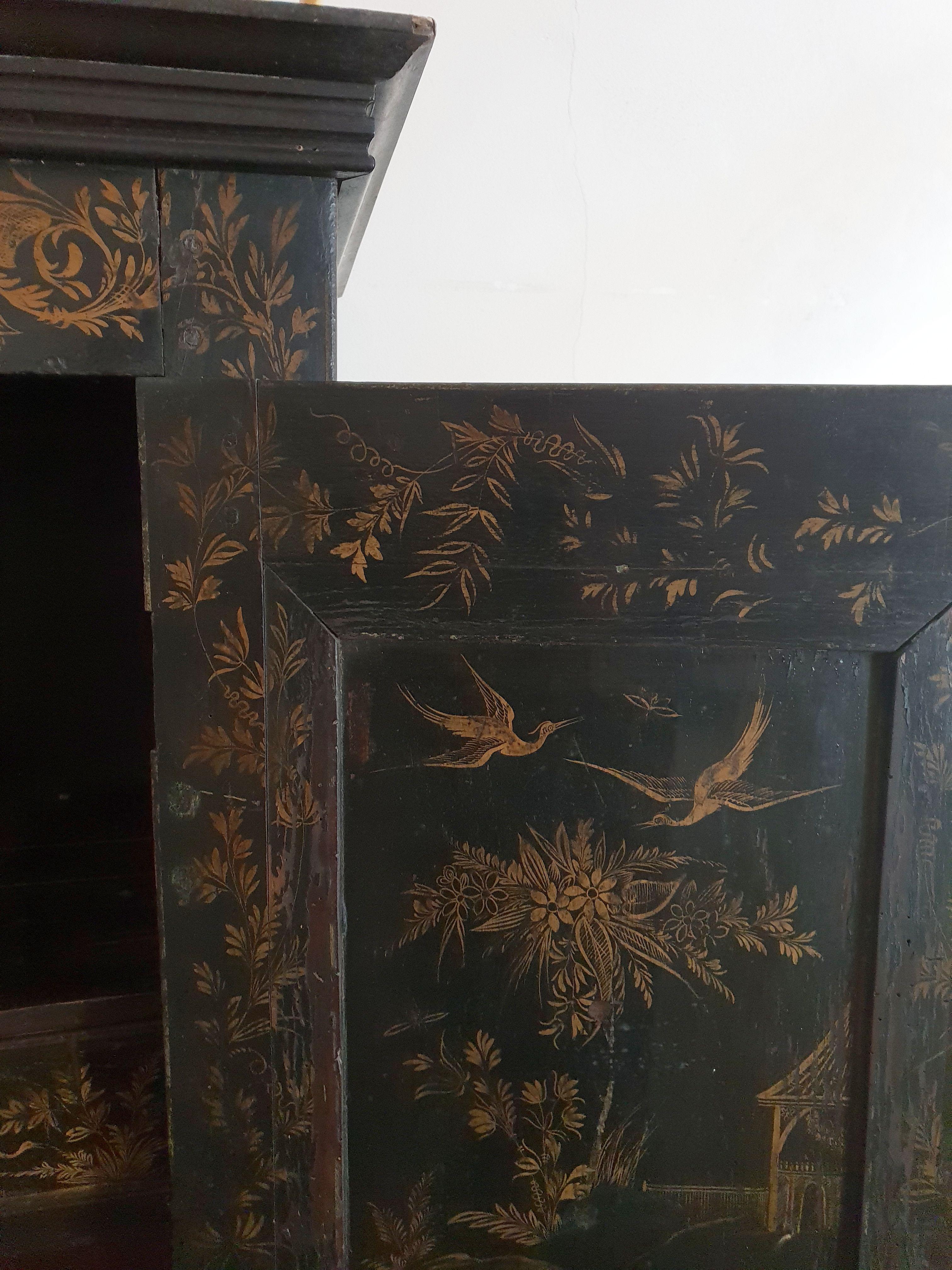 French Cupboard Chinese-Lacquer Style For Sale 2