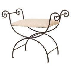 French Curule Iron Stool