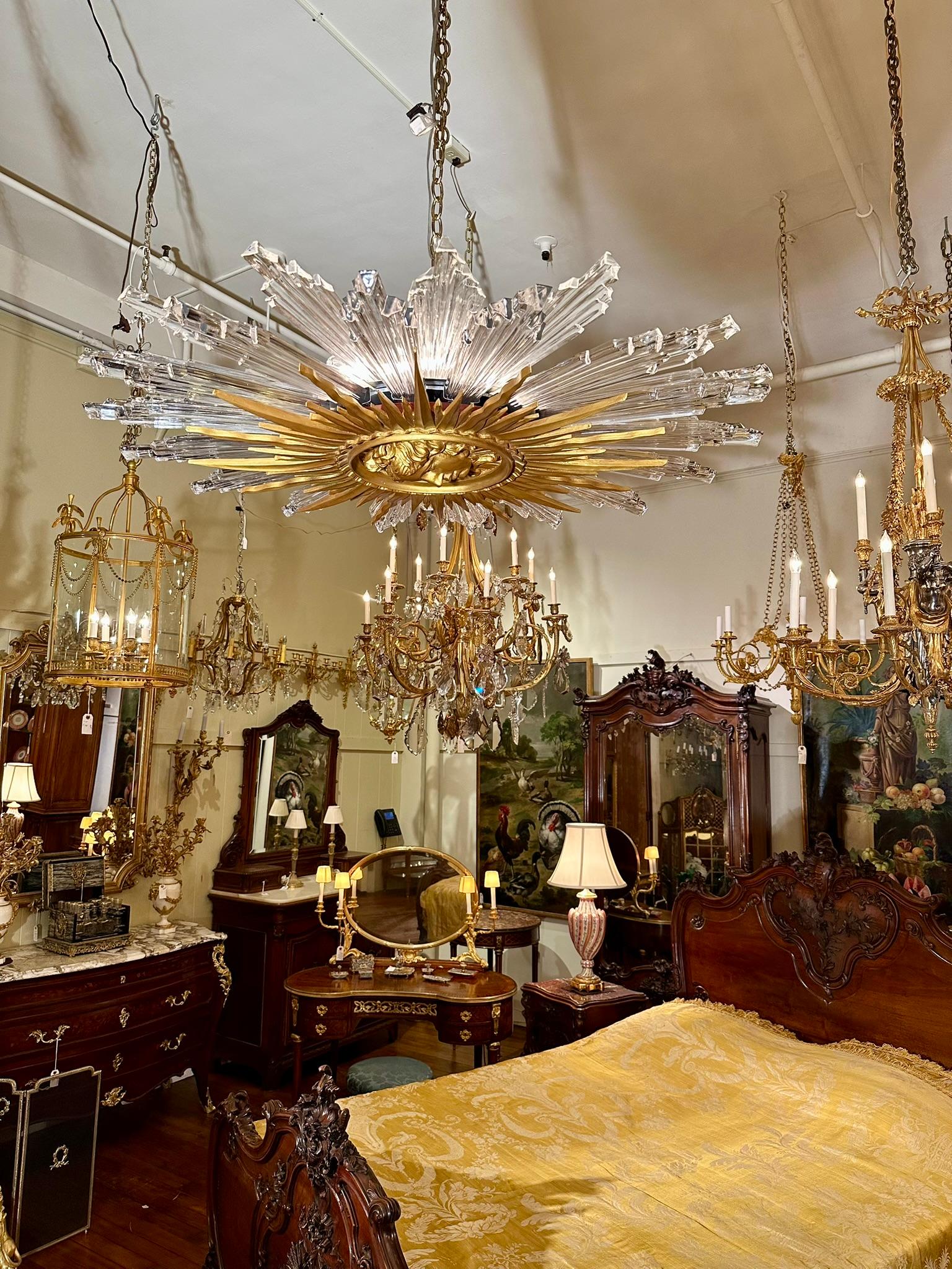 Lampadario in cristallo francese 