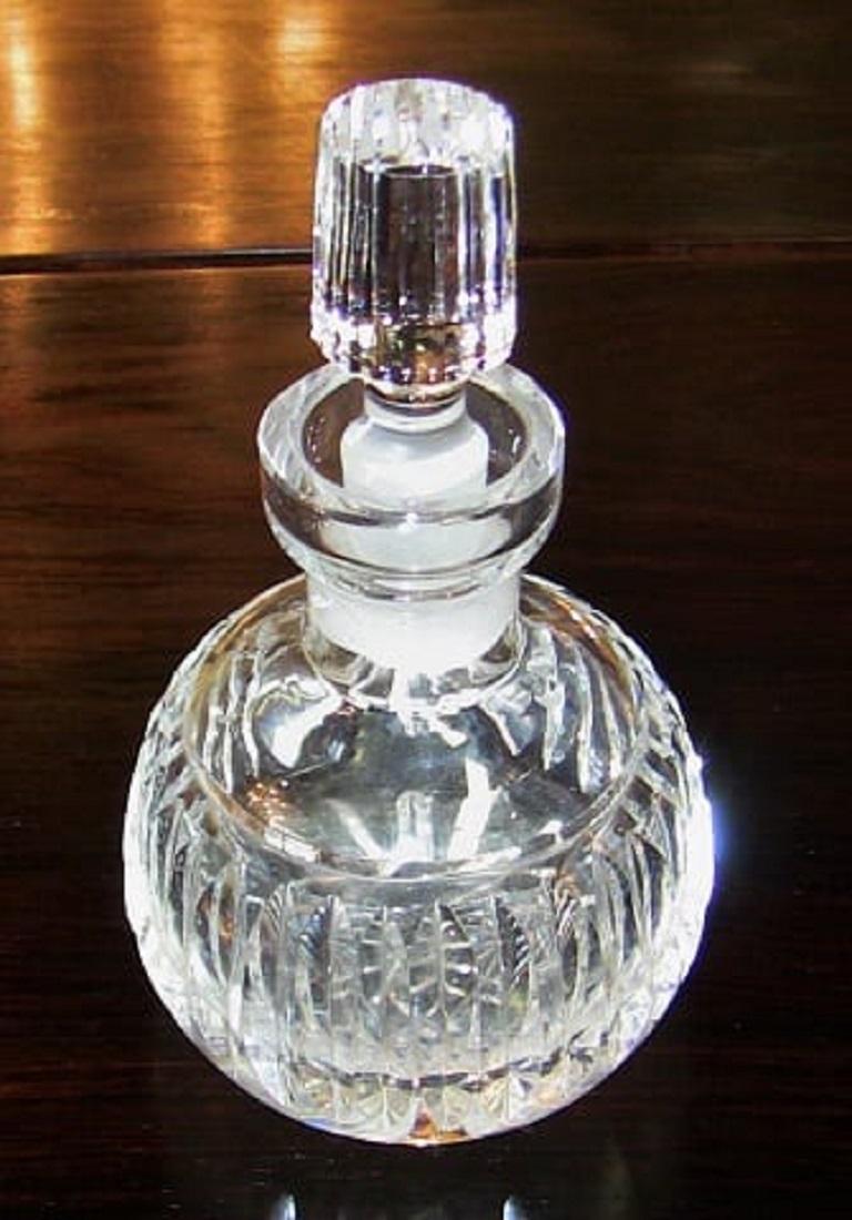French Cut Crystal Baccarat Style Perfume Bottle 2