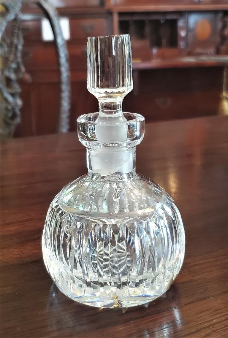 Art Deco French Cut Crystal Baccarat Style Perfume Bottle