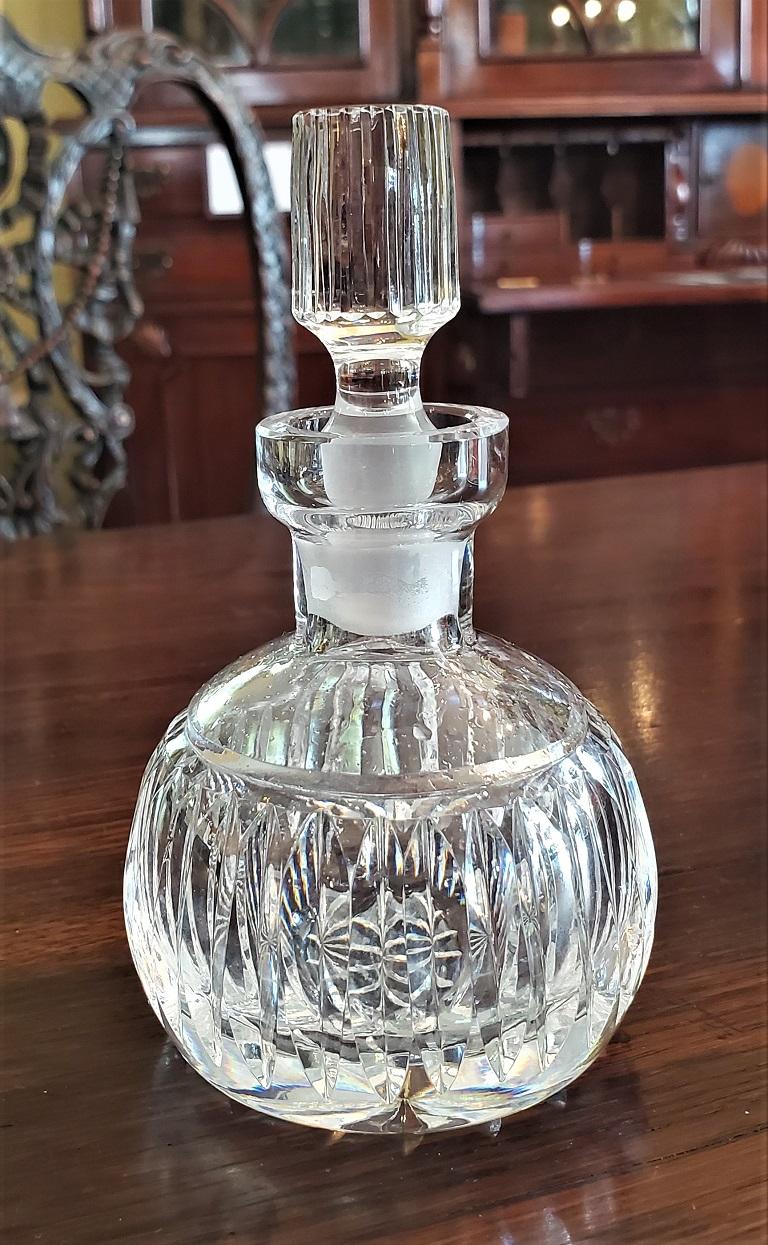 Hand-Crafted French Cut Crystal Baccarat Style Perfume Bottle
