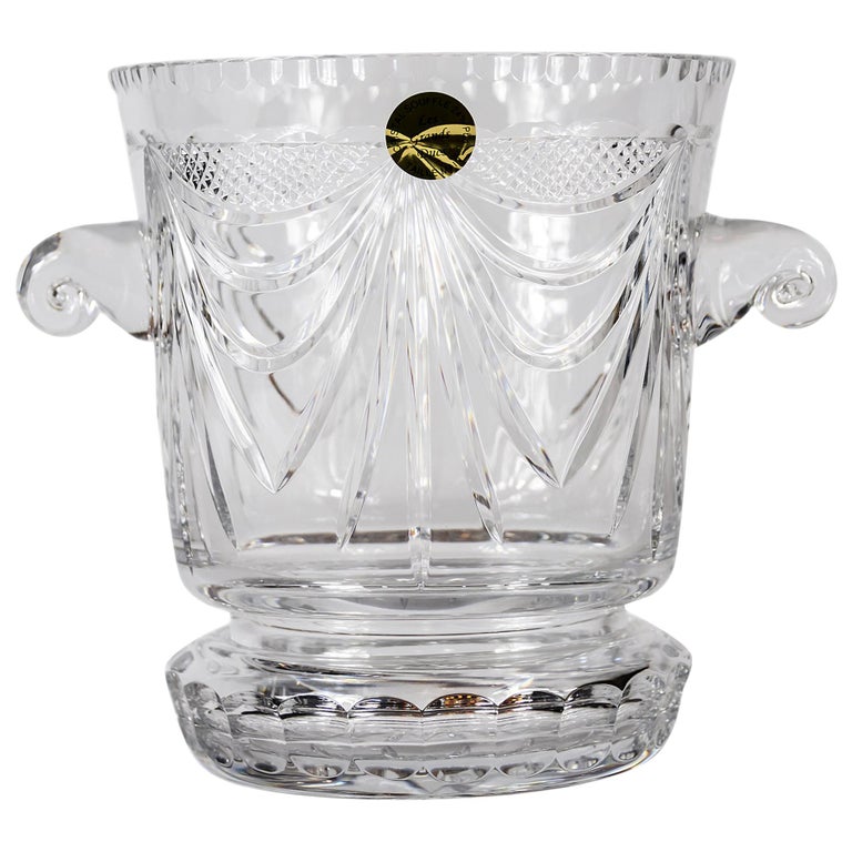 French Cut Crystal Champagne Bucket For Sale at 1stDibs