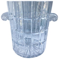 French Cut Crystal Champagne Bucket with Handles