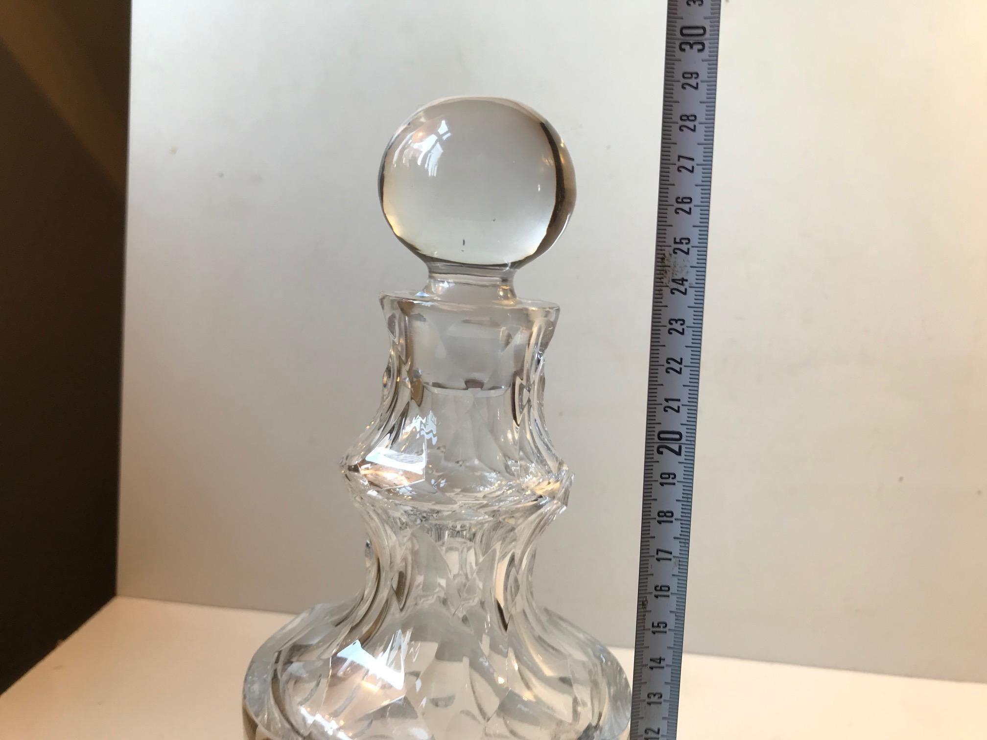 French Cut Crystal Decanter, 1950s 5