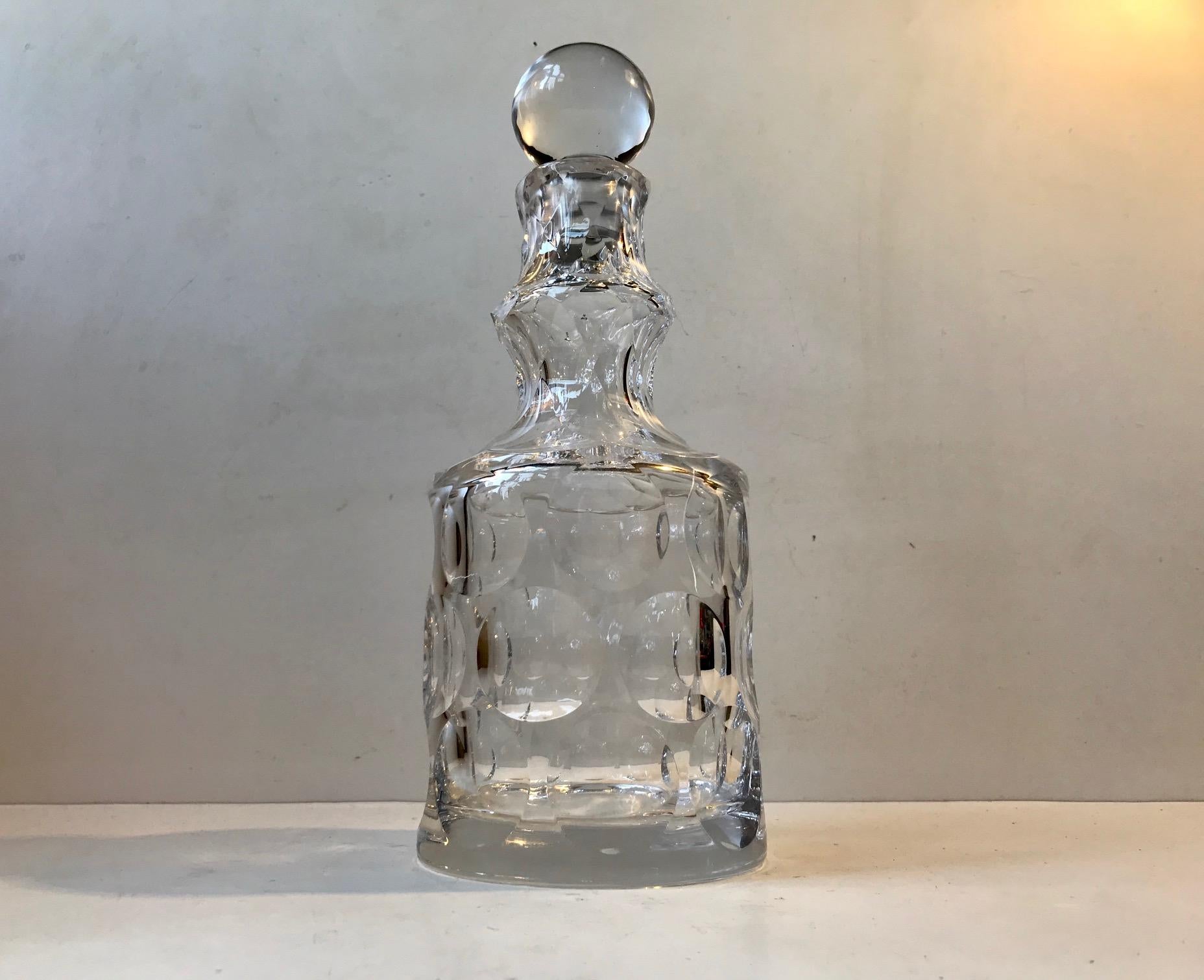 French Cut Crystal Decanter, 1950s 2