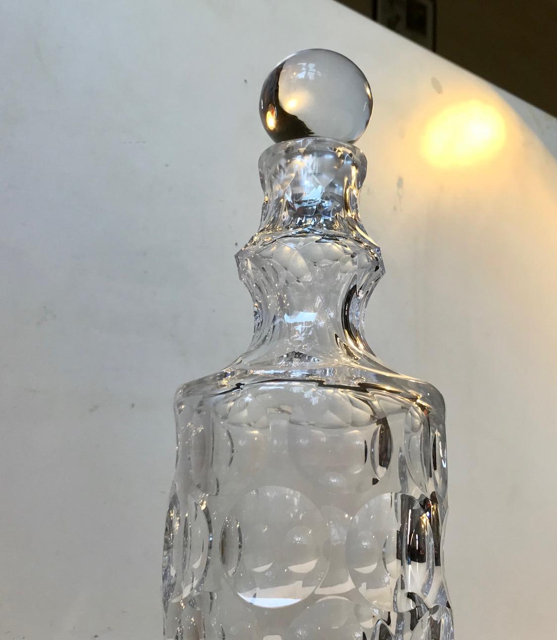 French Cut Crystal Decanter, 1950s 3