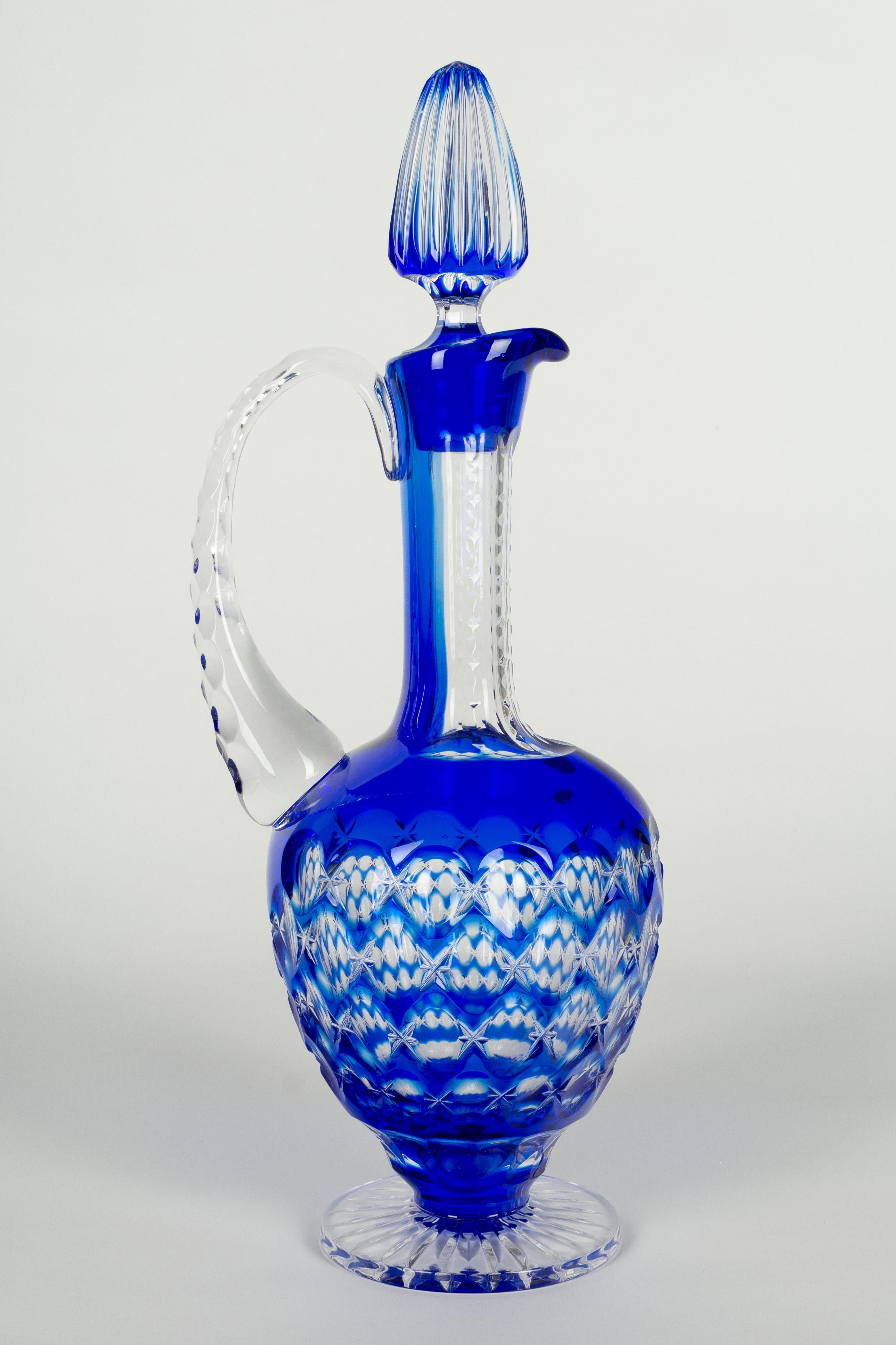 20th Century French Cut Crystal Decanter