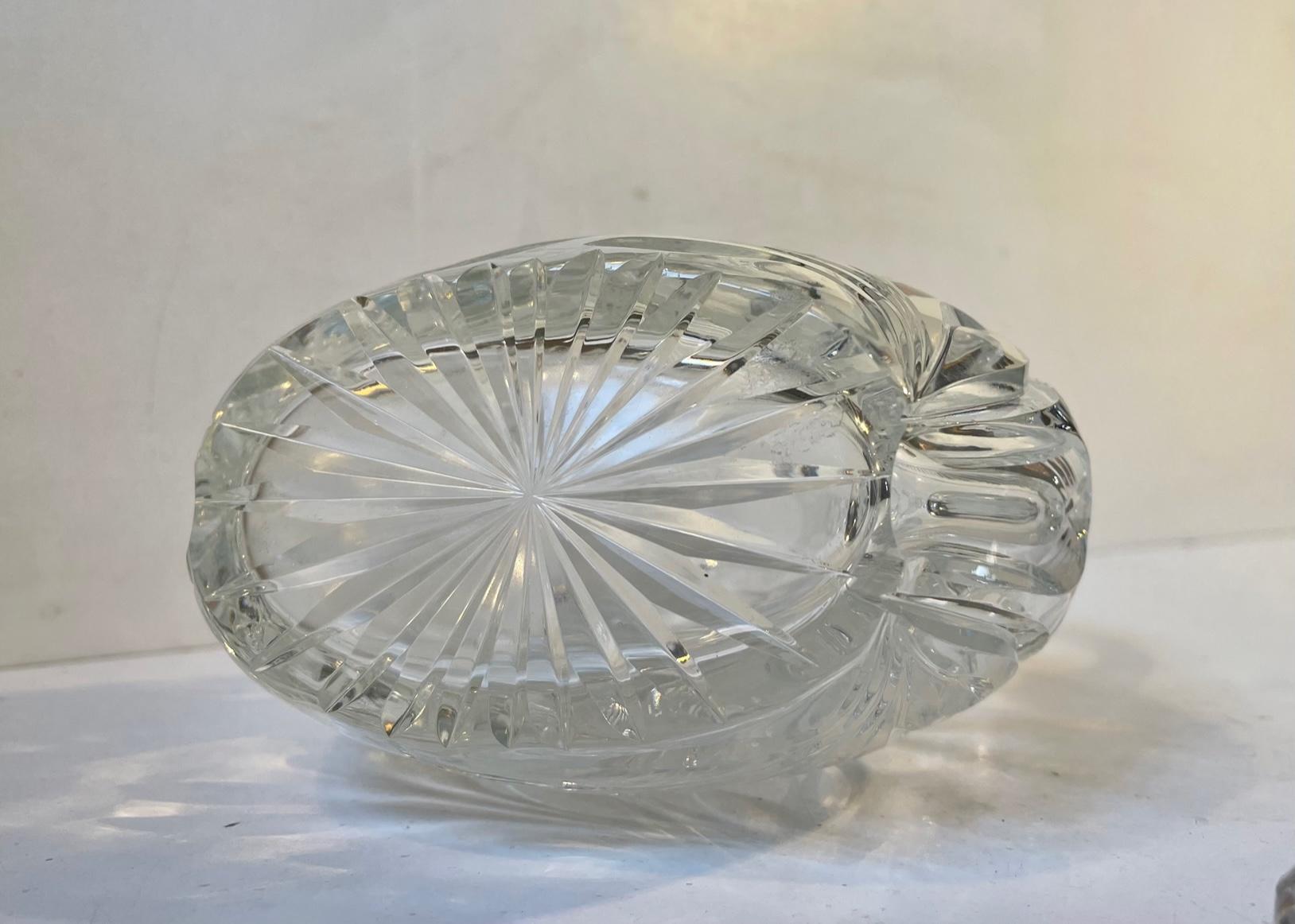 French Cut Crystal Decanter from Cristal De Lorraine, 1950s 5