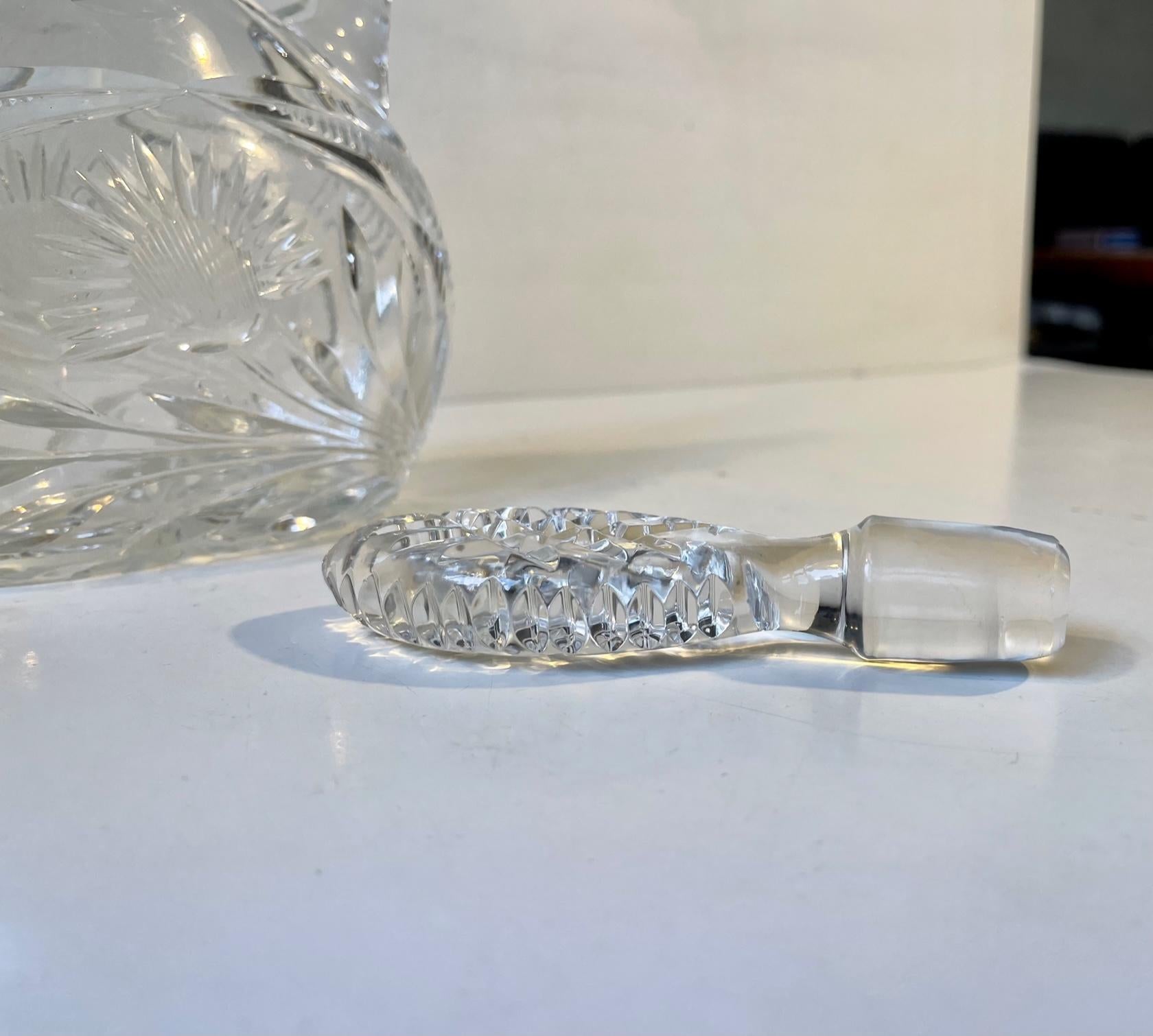 French Cut Crystal Decanter from Cristal De Lorraine, 1950s 2