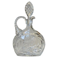 Vintage French Cut Crystal Decanter from Cristal De Lorraine, 1950s