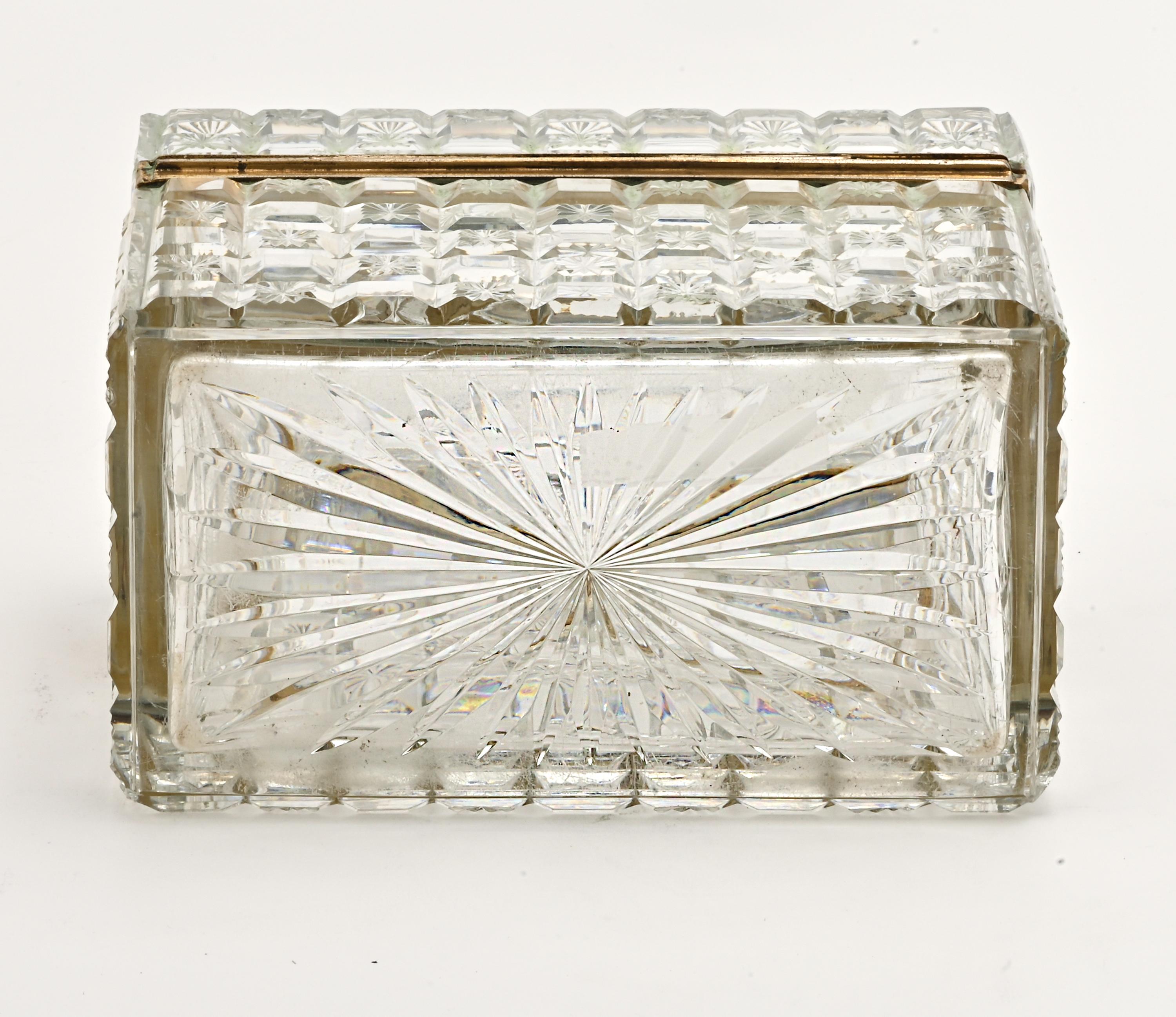 Jewelry Box, Cut Crystal For Sale 3