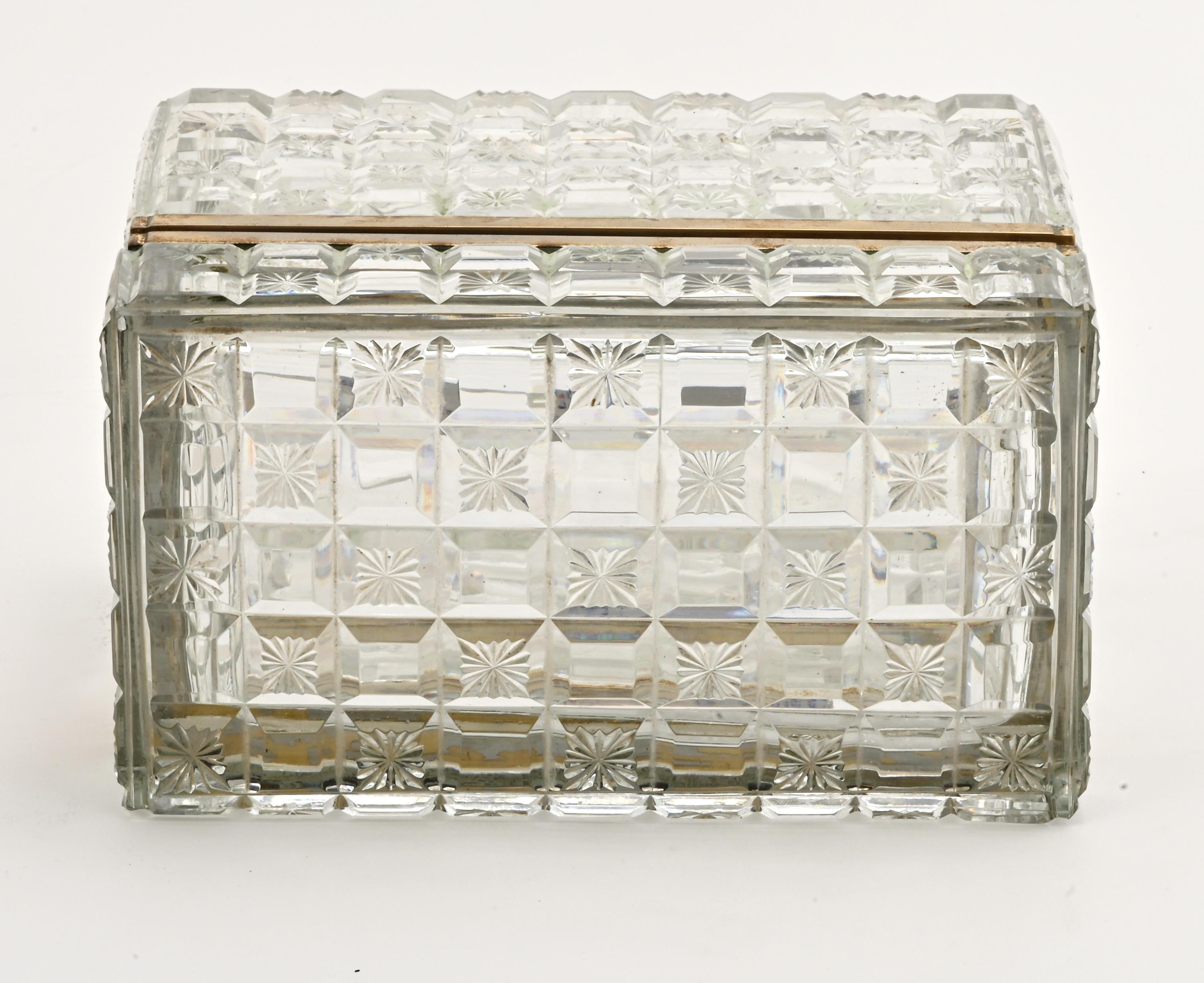 Jewelry Box, Cut Crystal For Sale 2