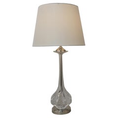 French Cut Crystal Table Lamp by Lalique