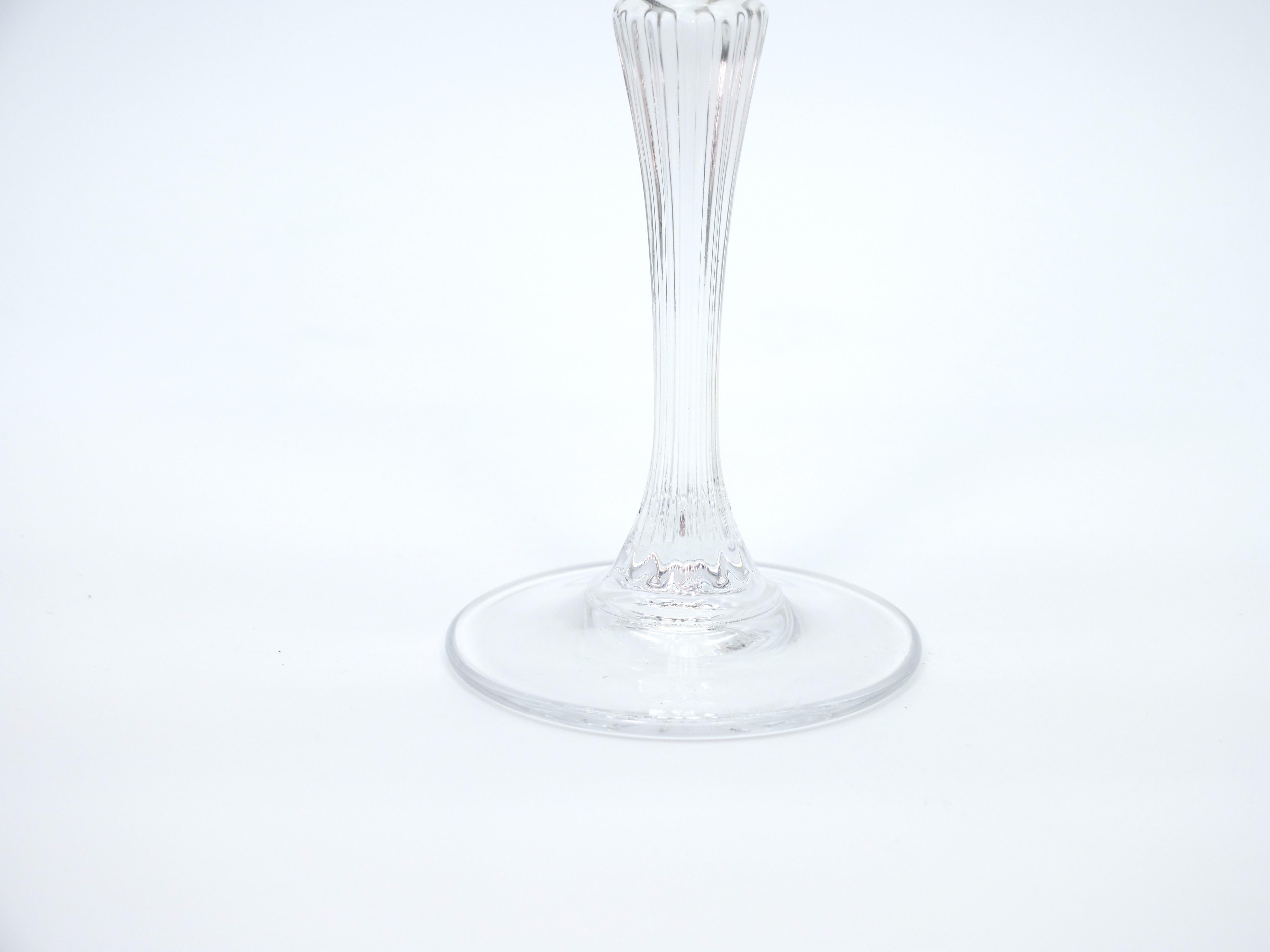 French Cut Crystal Tableware Wine / Water Service For Sale 4