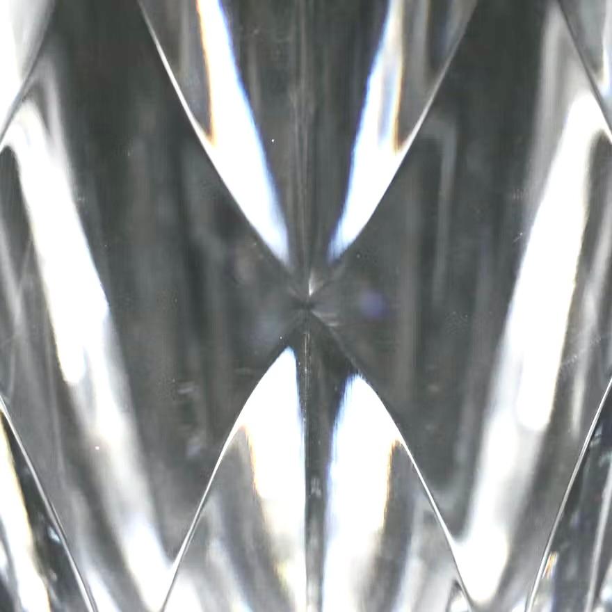 Mid-Century Modern French Cut Crystal Vase by Saint-Louis, Late 20th Century For Sale