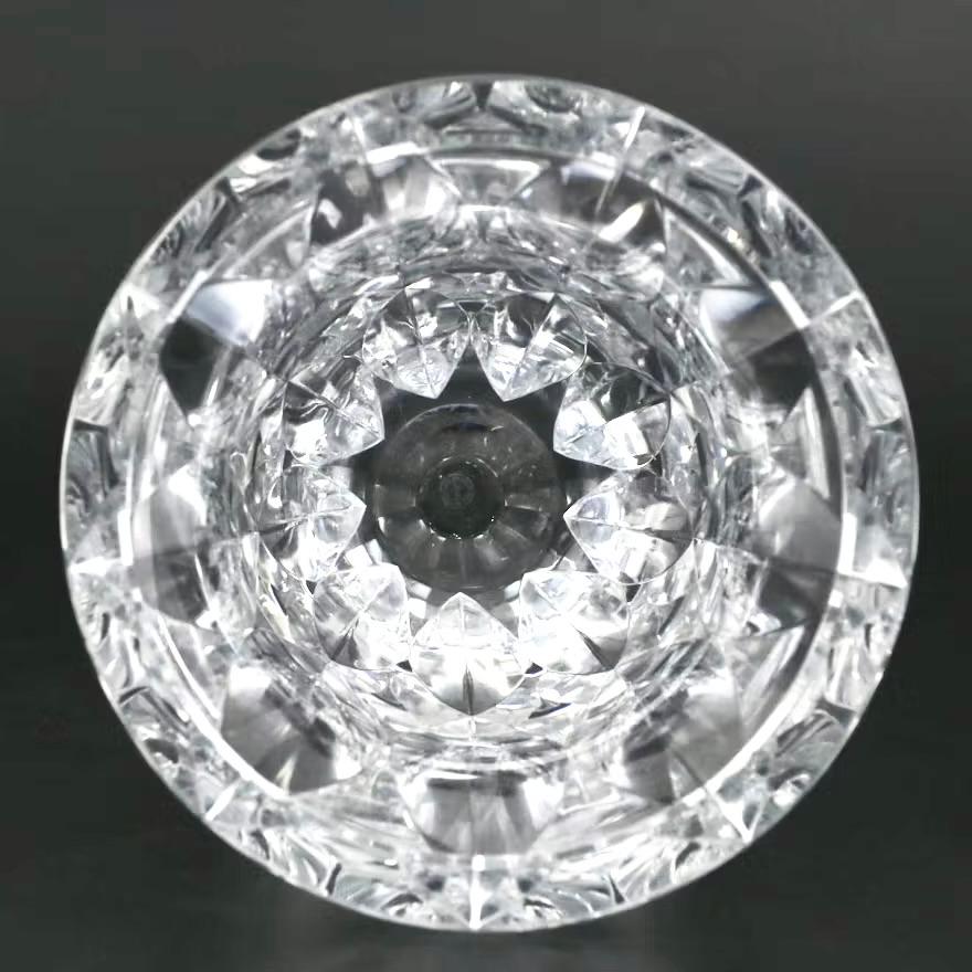 French Cut Crystal Vase by Saint-Louis, Late 20th Century In Good Condition For Sale In Chicago, IL