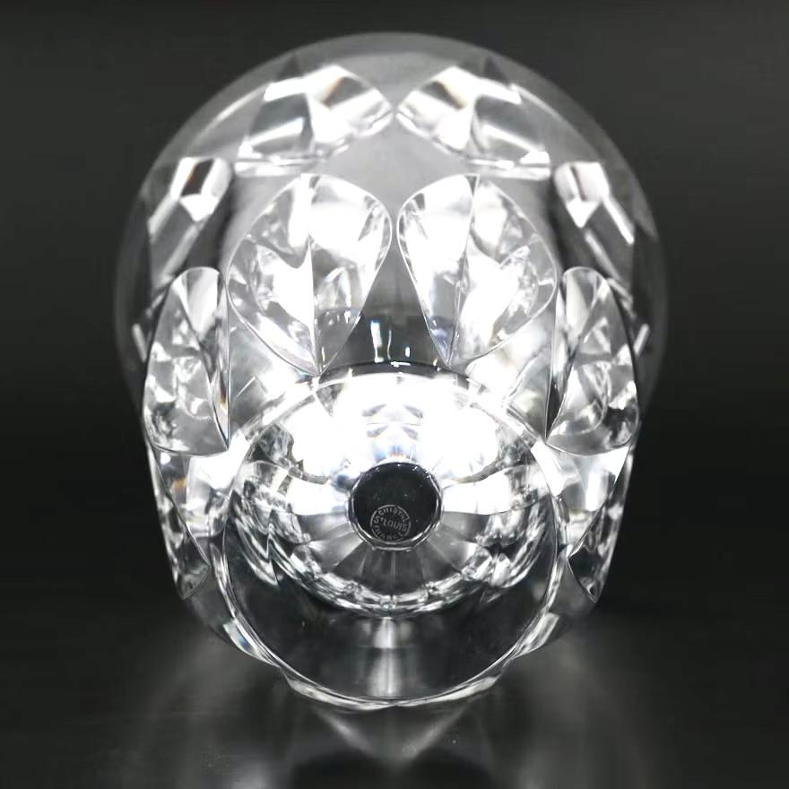 French Cut Crystal Vase by Saint-Louis, Late 20th Century For Sale 1