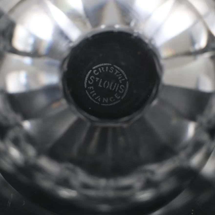 French Cut Crystal Vase by Saint-Louis, Late 20th Century For Sale 2