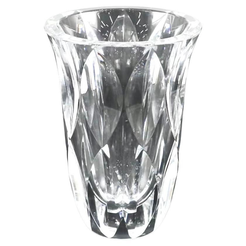 French Cut Crystal Vase by Saint-Louis, Late 20th Century